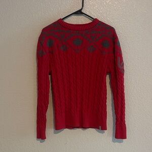 Bruzer University of Cincinnati Red Cable Knit Sweater